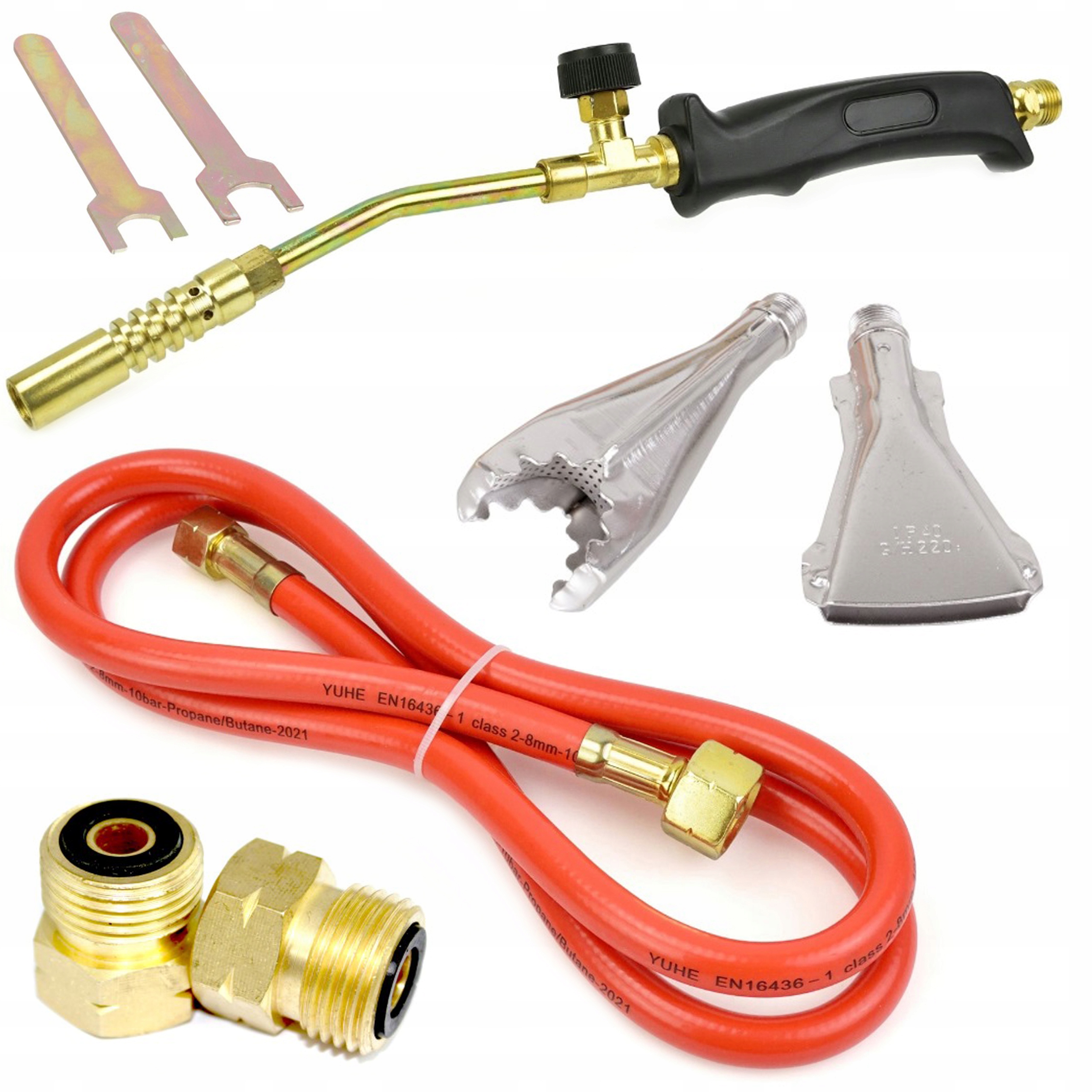 Plynová spájkovačka Geko 2 W + MOSADZNÁ REDUKCIA NA VALEC GZ21,8MM, GW3/8"